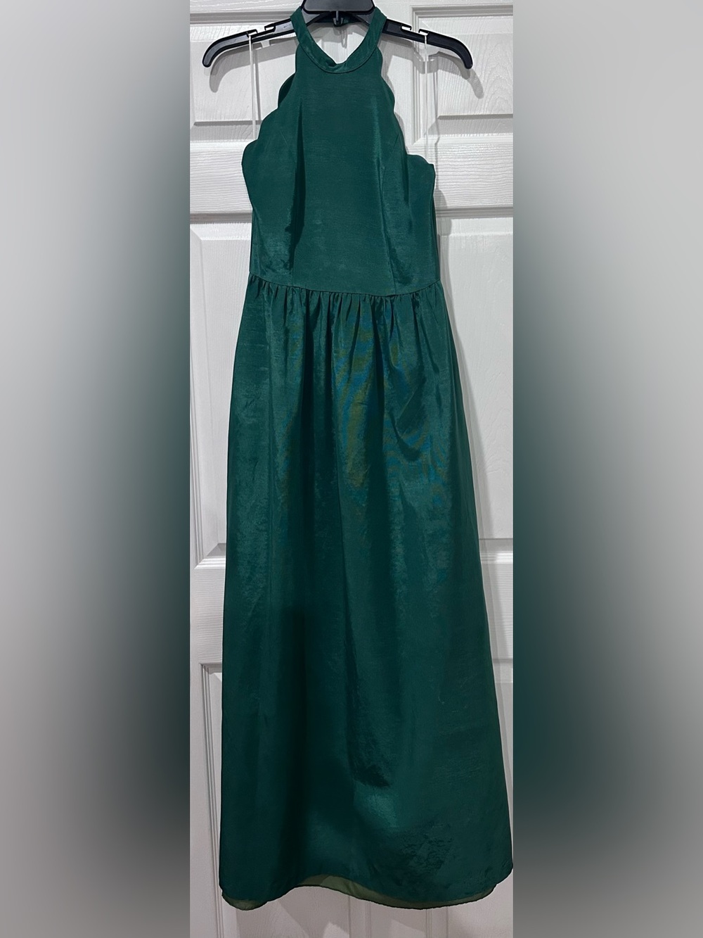 Lula Kate Green textured semi metallic dress